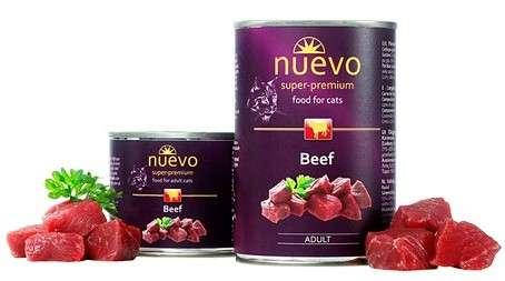 

Консервы для кошек NUEVO ADULT с говядиной, 200 г