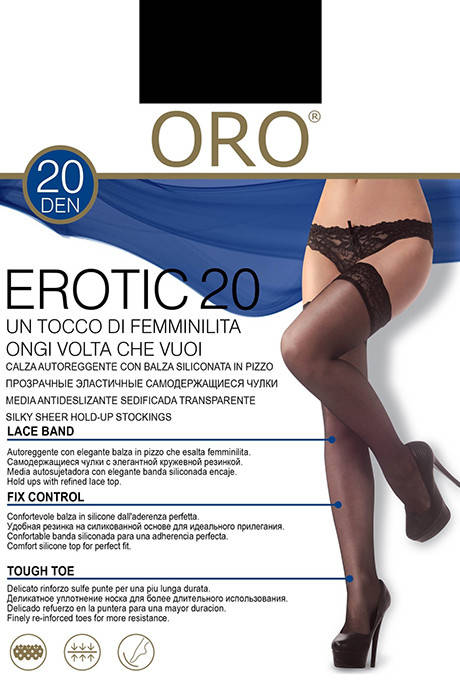 

Чулки Oro Erotic 20 den, Черный