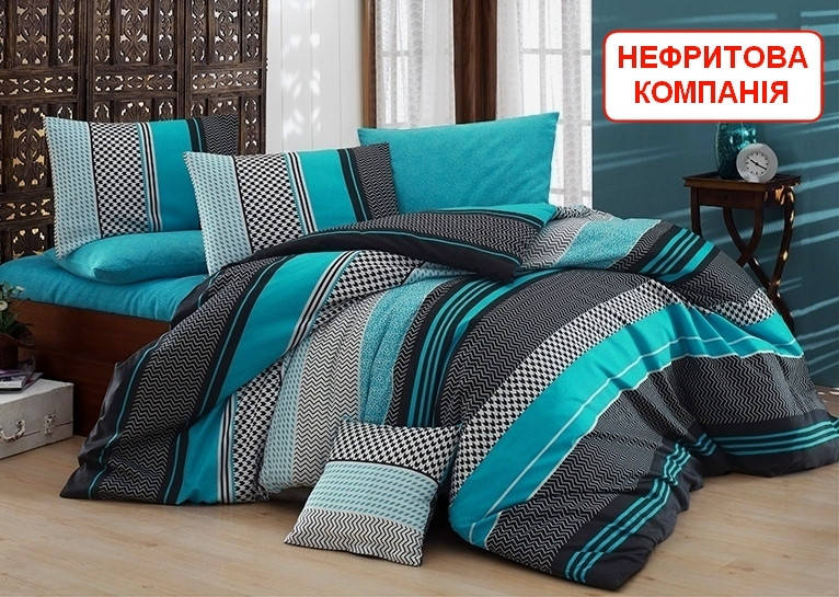 

Полуторний комплект з простирадлом на резинці - Нефритова компанія