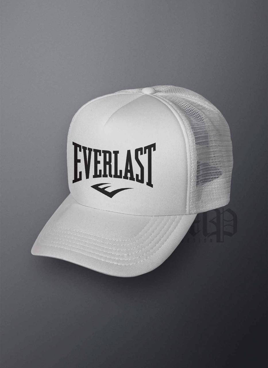 

Кепка тракер Эверласт (Everlast) с сеткой сзади, белая, Белый