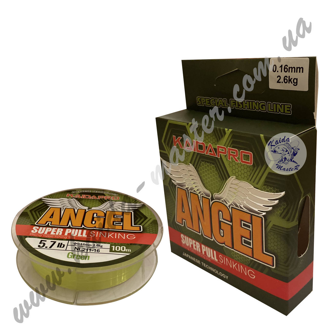 

Леска зелёная KAIDA ANGEL 100 м 0.35, Зелёный