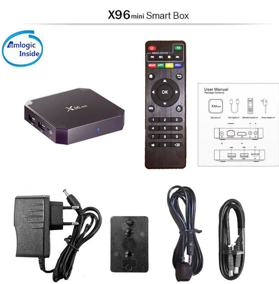 

Смарт тв приставка Х96 mini 2/16GB ANDROID 9.0