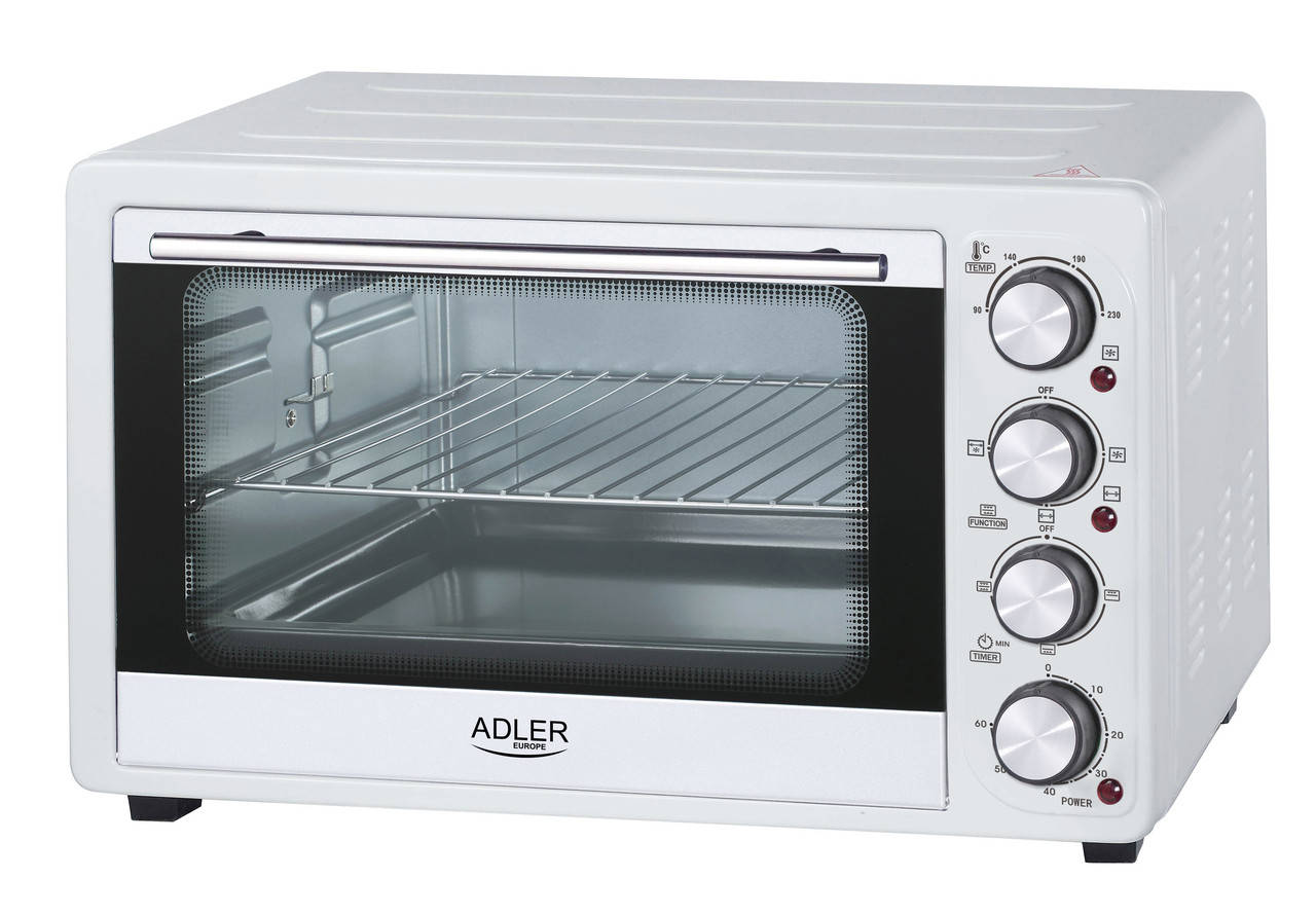 

Электрическая печь духовка настольная Adler AD 6001 (35 л, 1500 вт) белый