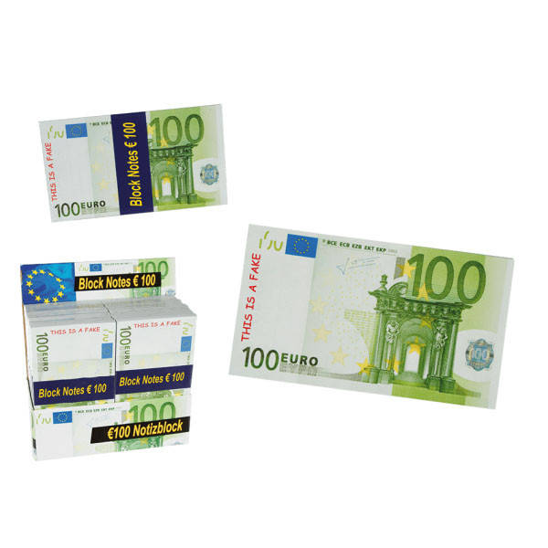 

Сувенирная купюра "100 евро" набор 100 шт.