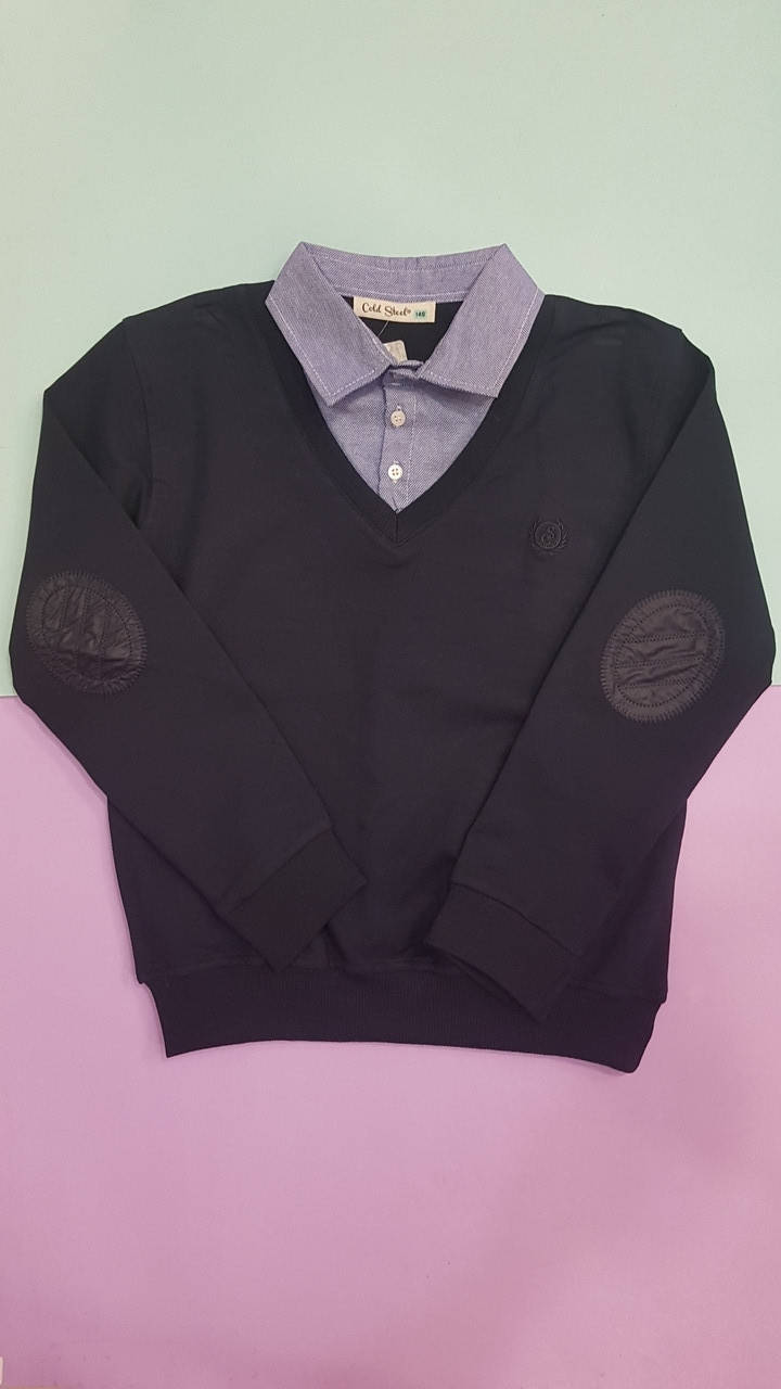 

Джемпер-обманка для подростка 152, Темно-синий