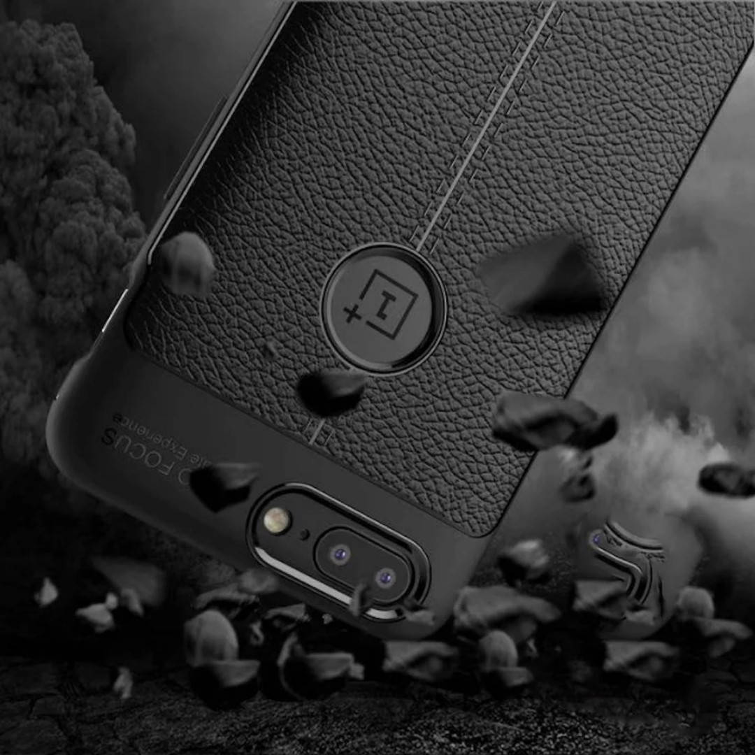 

Чехол противоударный кожаный для oneplus 5t / One Plus 5T, Черный