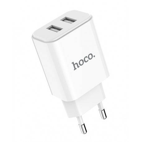 

Блок 2.1А сетевой 2USB Hoco C62A white (2.1A), Белый
