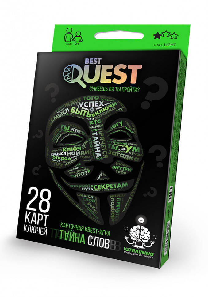 

Карточная квест-игра «Best Quest» на рус. языке Danko Toys (Зеленый)