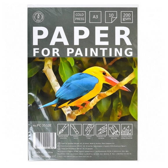 

Бумага для рисования "Офорт", Размер А3, 10 листов