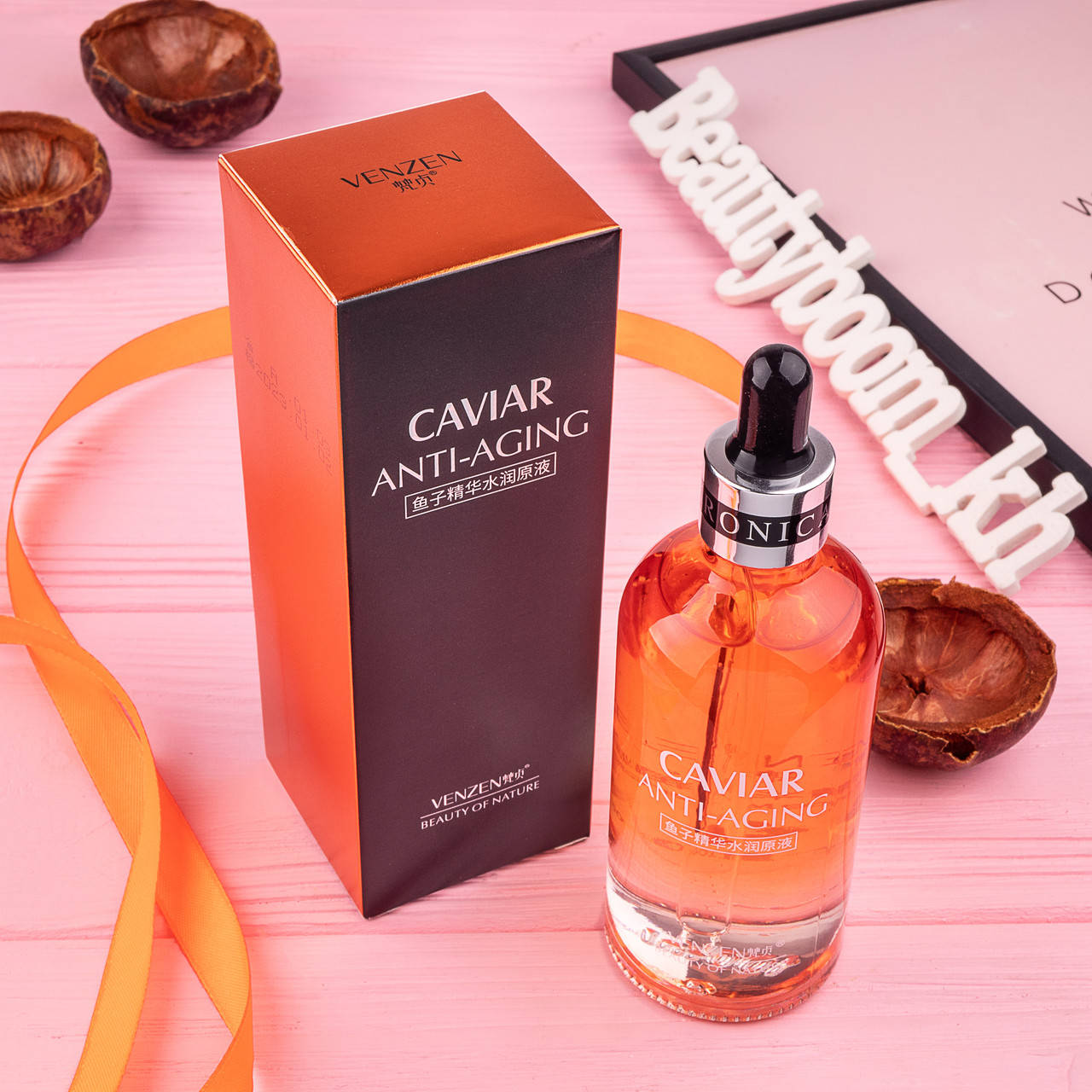

Антивозрастная сыворотка с экстрактом икры VENZEN CAVIAR ANTI-AGING. 100 МЛ.