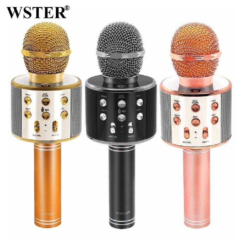 

Bluetooth микрофон для караоке с изменением голоса WSTER WS-858 100%Оригинал.