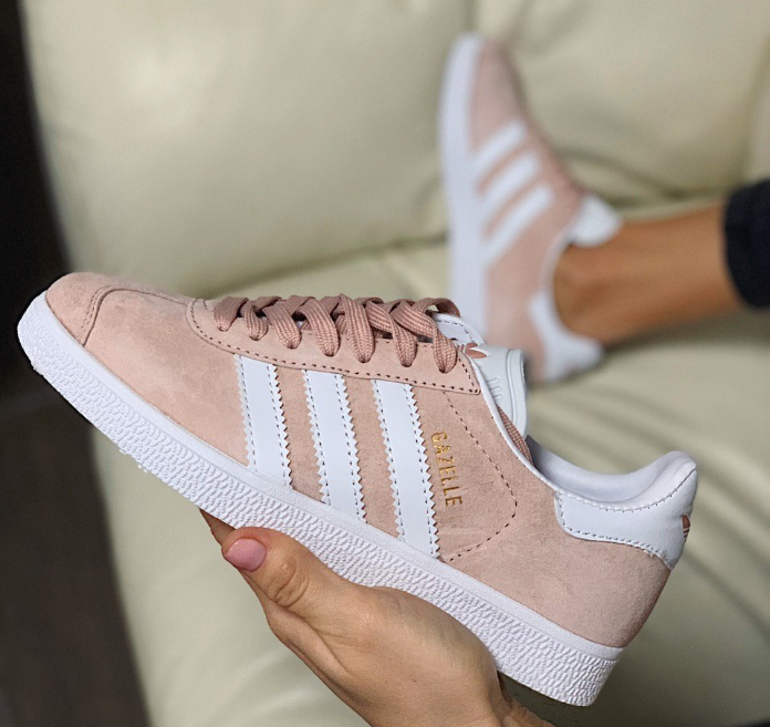

Кроссовки натуральная замша Adidas Gazelle Адидас Газель (36,37,38,39,40), Розовый
