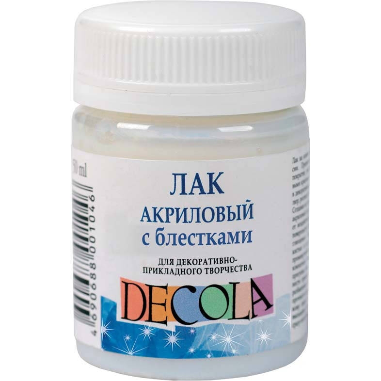 

Лак акриловый с блестками ДЕКОЛА, 50 мл