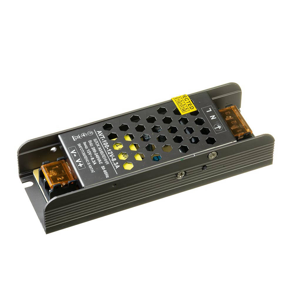 

Блок питания AVT 12V 8,3A 100W Premium IP20, драйвер, адаптер, трансформатор для светодиодной LED ленты