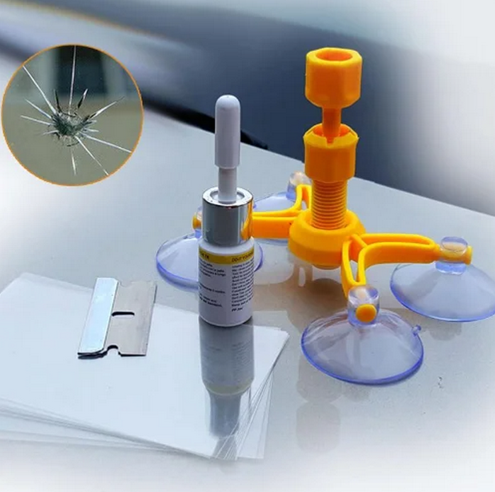 

Комплект для ремонта сколов лобового стекла Windshield Repair Kit