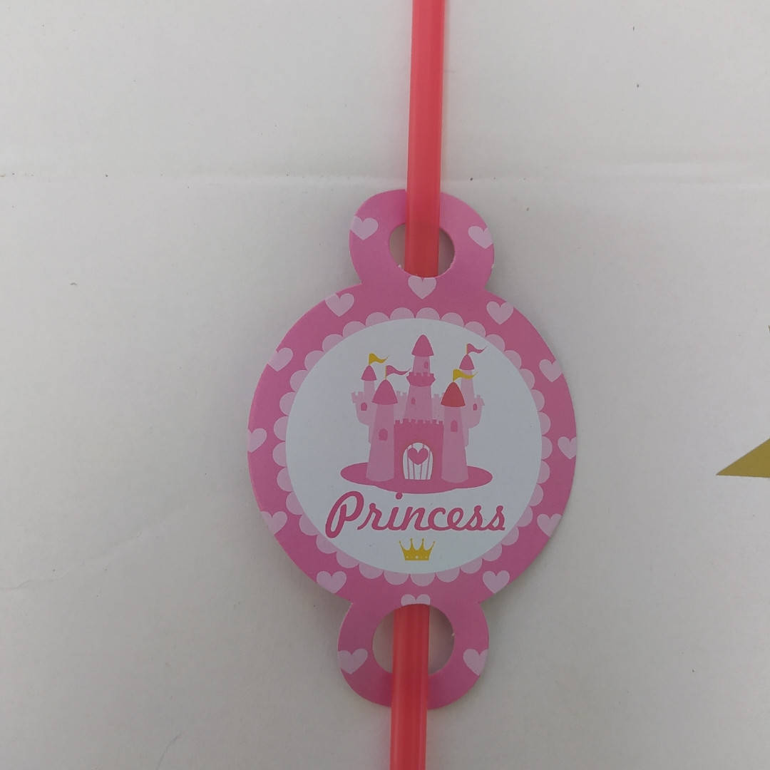 

Трубочки для напоїв рожевий принт princess