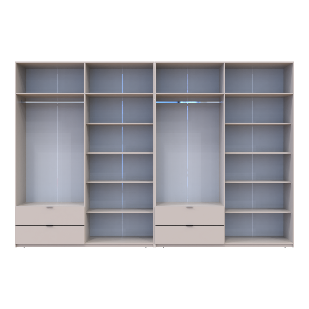 Розпашна Шафа для одягу Doros Лукас Кашемір 4+4 ДСП 360х50х240 (42005144) 5