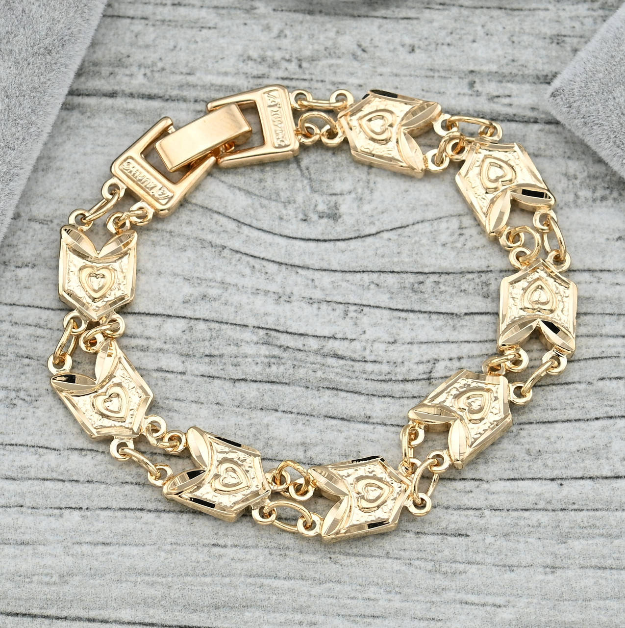 

Браслет Восточная красота 37019 ширина 8 мм позолота 18К длина 16