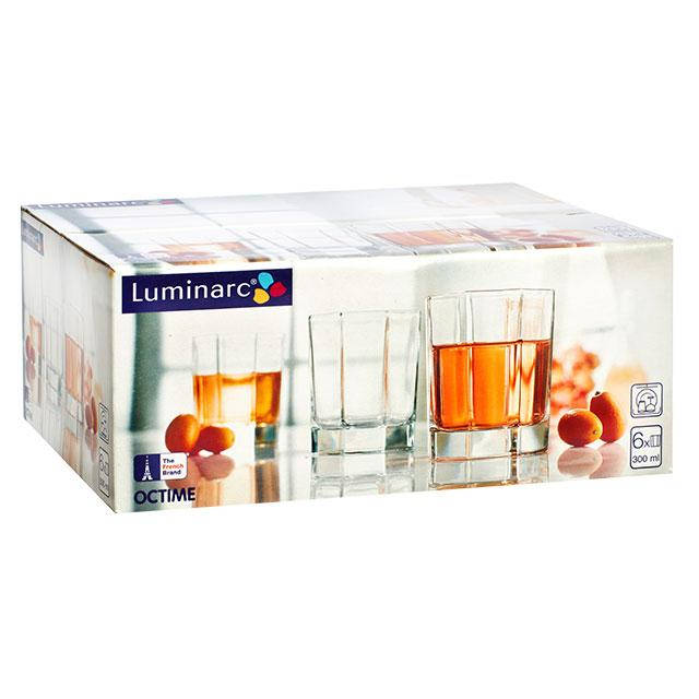 

Стеклянные стаканы для напитков Luminarc «Octime» | набор: 6шт | 300мл, Прозрачный