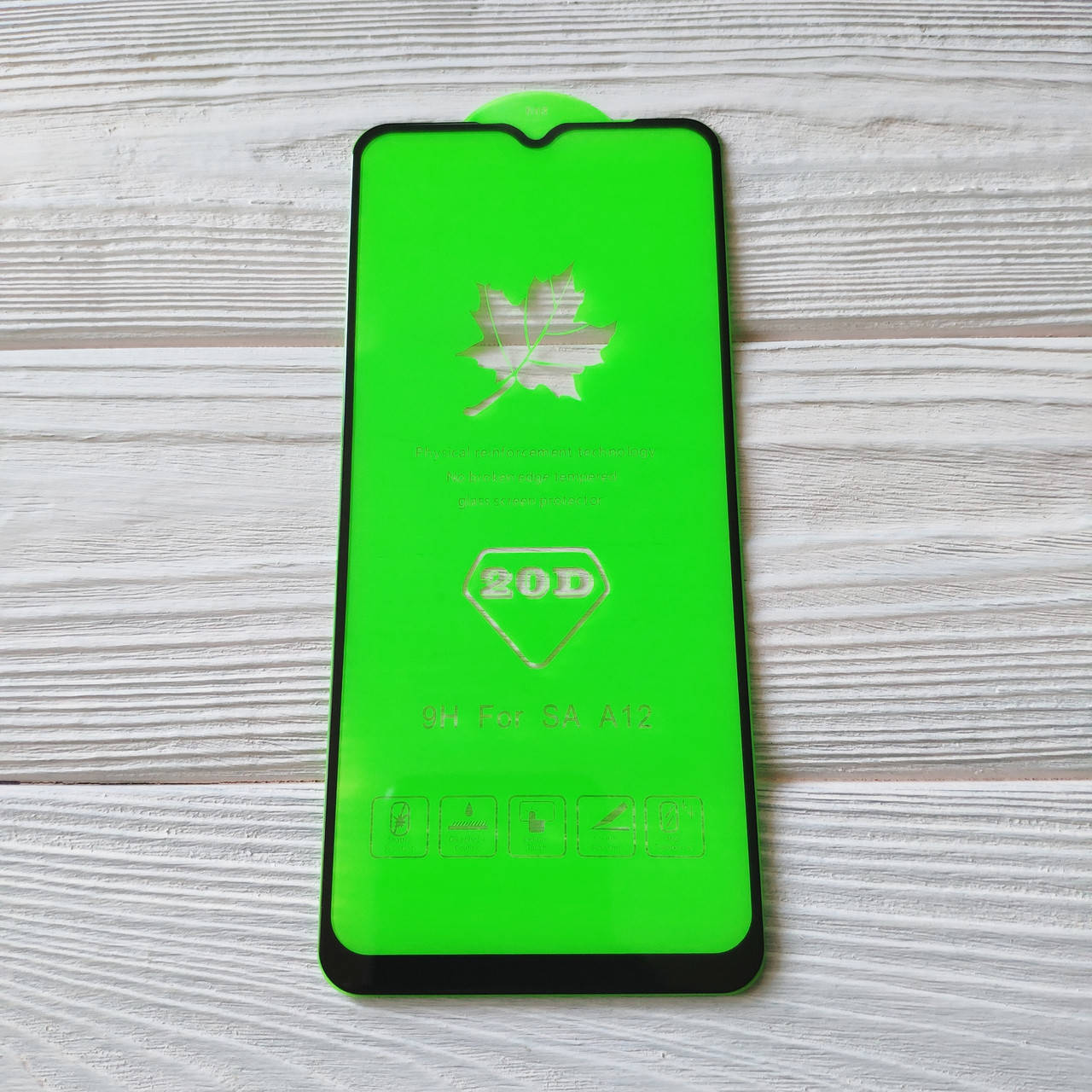 

Защитное стекло 20D для Samsung A12 / A125F Full Glue Черное, Черный