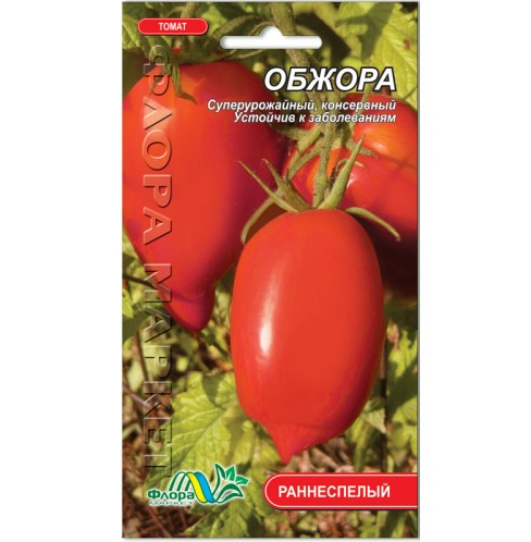

Томат Обжора, красная сливка с носиком раннеспелый, низкорослый, семена 0.1 г