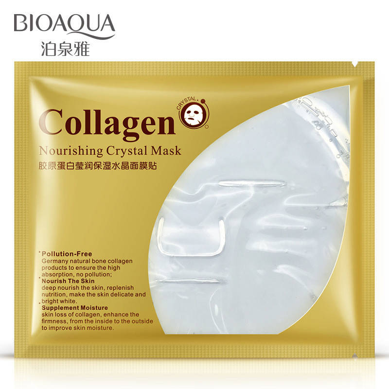 

Маска-патч для лица подтягивающая колагеновая BIOAQUA Nourishing Crystal Mask (60г)