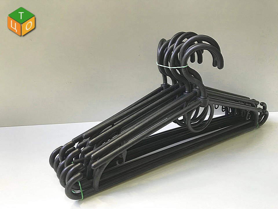 

Тремпеля второй сорт цветная, 39см, Черный