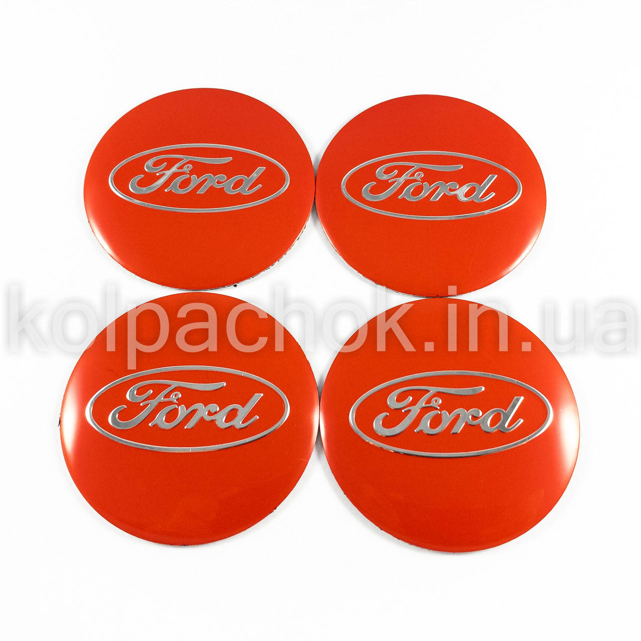 

Наклейки для колпачков на диски Ford красные (56мм)