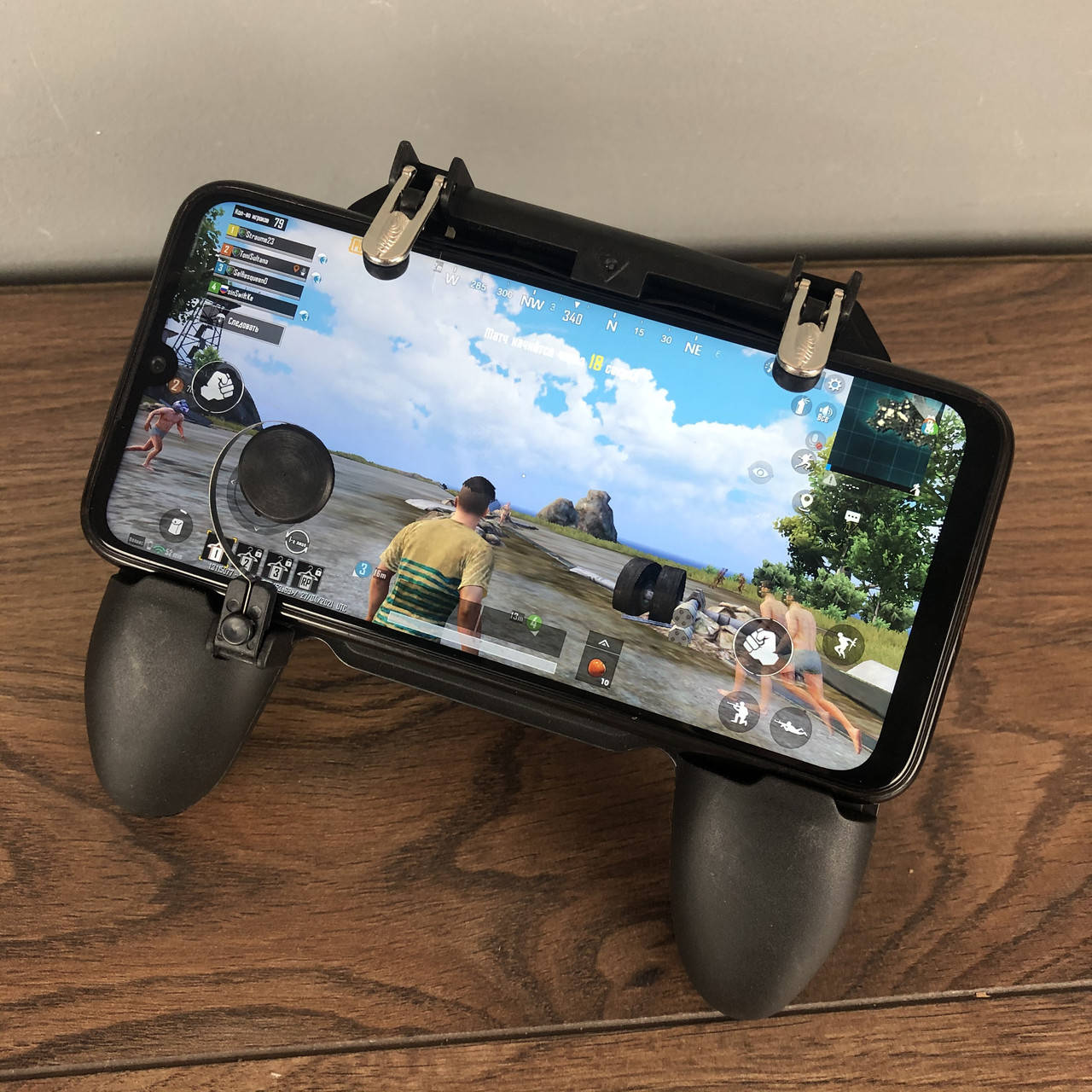 

Игровой геймпад для смартфона Mobile Game Controller W11 джойстик контроллер для телефона с триггерами для игр