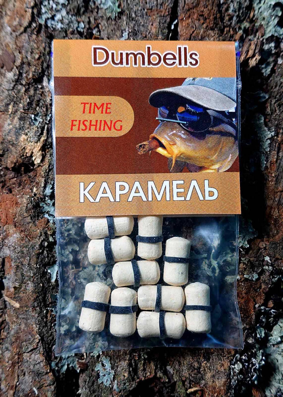 

Мини-бойлы TimeFishing dumbells Карамель 7*14 (10шт.)