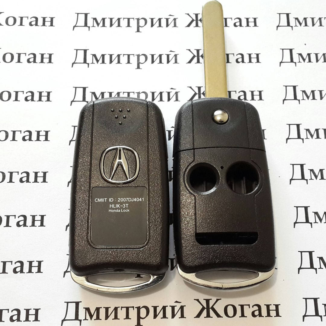 

Ключ Acura (корпус Акура) МDX, RDX, TL, TSX, ZDX - 2 + 1 кнопка, лезвие HON66