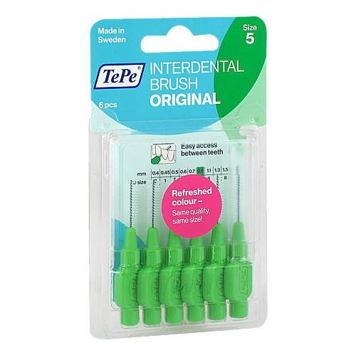 

Межзубные ершики TePe ID Bürste Grün 0.8 mm, зеленый