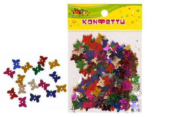 

Конфеті з фольги Метелики, блискуче №2, 10 гр мікс кольорів KIDIS