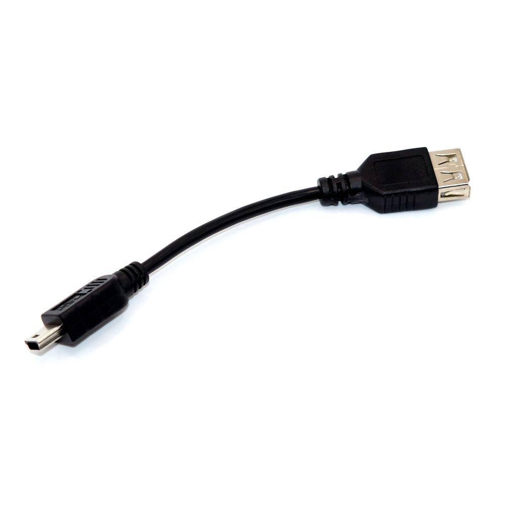 

Переходник mini USB, штекер mini 5pin B - гнездо USB/AF, c кабелем (для магнитол)
