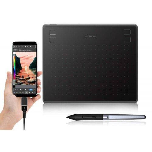 

АКЦИЯ.Графический планшет Huion HS64 с поддержкой ANDROID, Черный