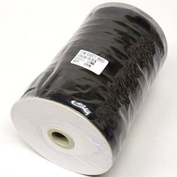 

Плоская черная резинка бельевая 12мм 100м (СИНДТЕКС-1016), Черный