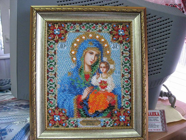 

Иконы вышитые бисер