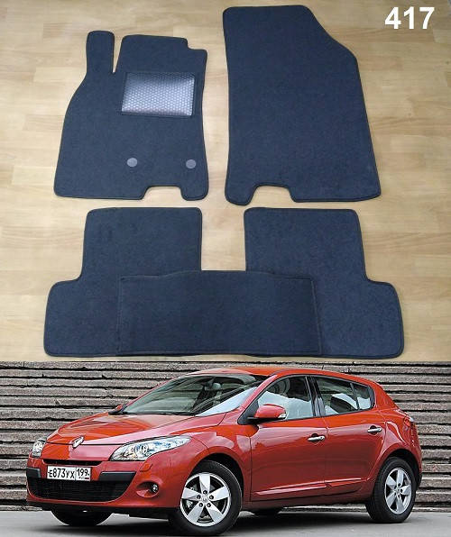 

Ворсовые коврики на Renault Megane 3 '08-15