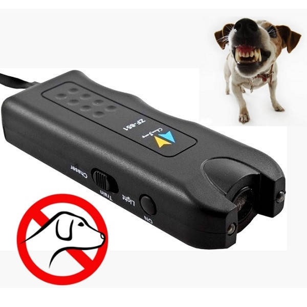 

Отпугиватель собак ZF 851 dog reppeler | Ультразвуковой отпугиватель животных с фонариком, Черный
