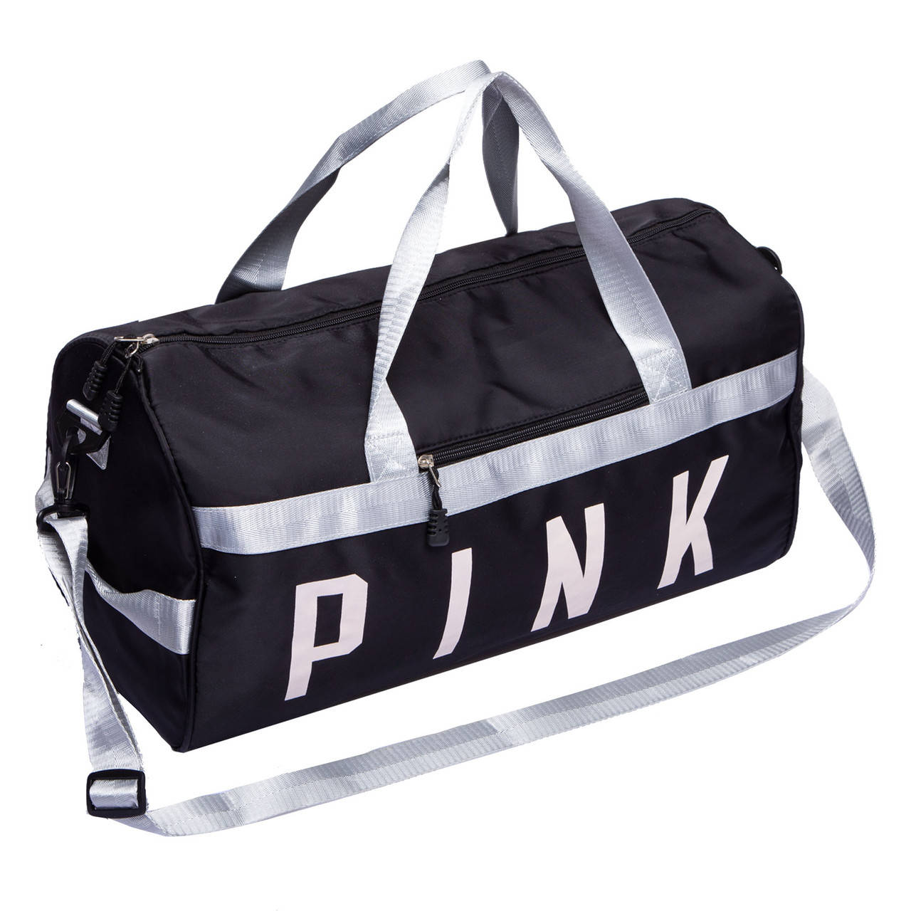 

Сумка спортивная для спортзала, фитнеса PINK SP-Sport GA-1068 черный