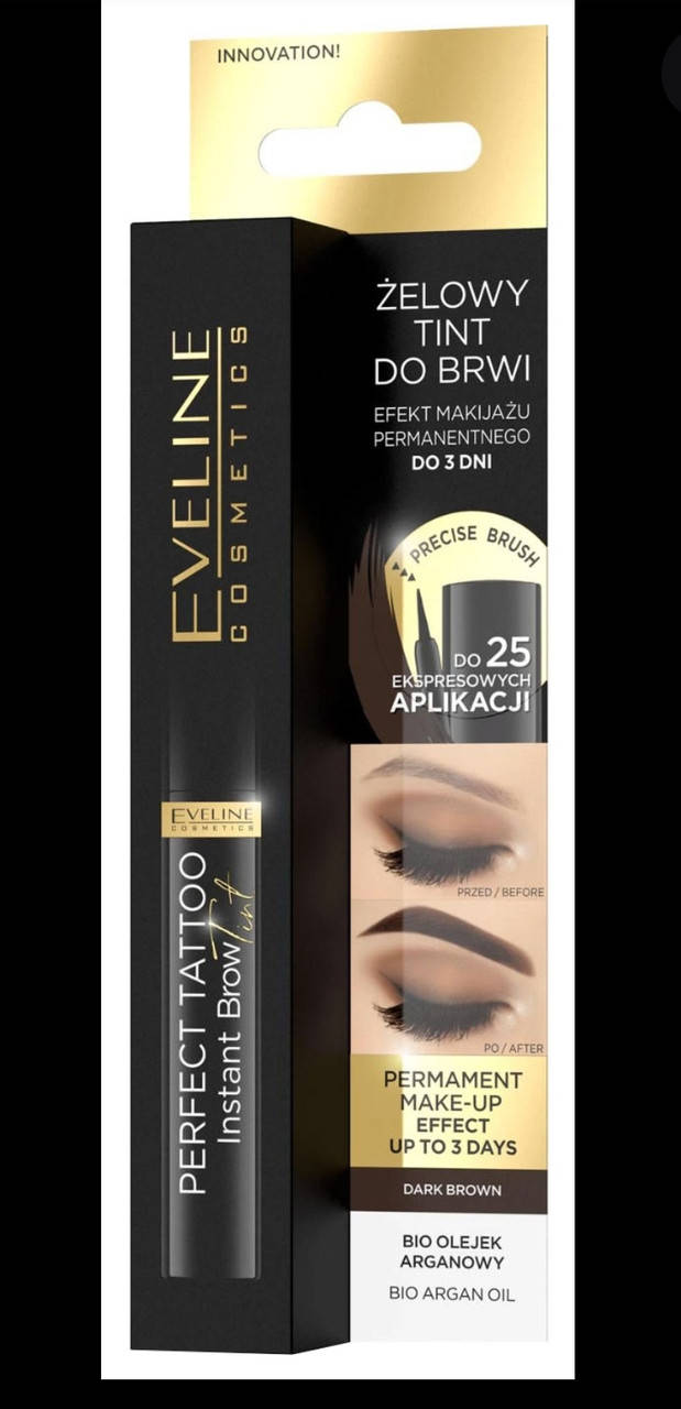 

Гелевый тинт для бровей с хной Eveline Cosmetics Perfect Tattoo