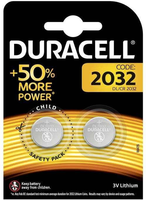

Батарейка CR-2032 2шт/уп DURACELL 3V литиевая Китай