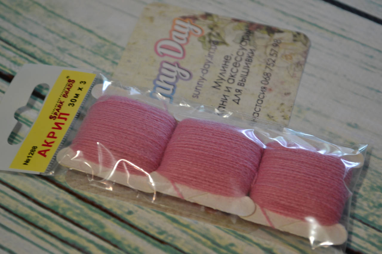 

Акрил для вышивки, цвет - умеренный розовый