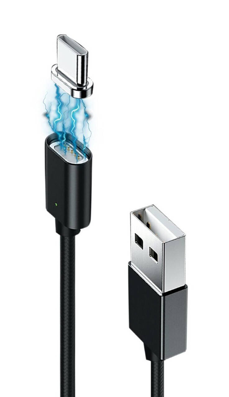 

Кабель Grand-X USB-USB Type-C, магнитный, 1м, Black (MG-01C), Черный