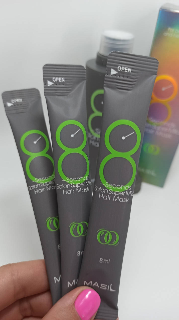 

Мягкая восстанавливающая маска для волос Masil 8 Seconds Salon Super Mild Hair Mask Green 8