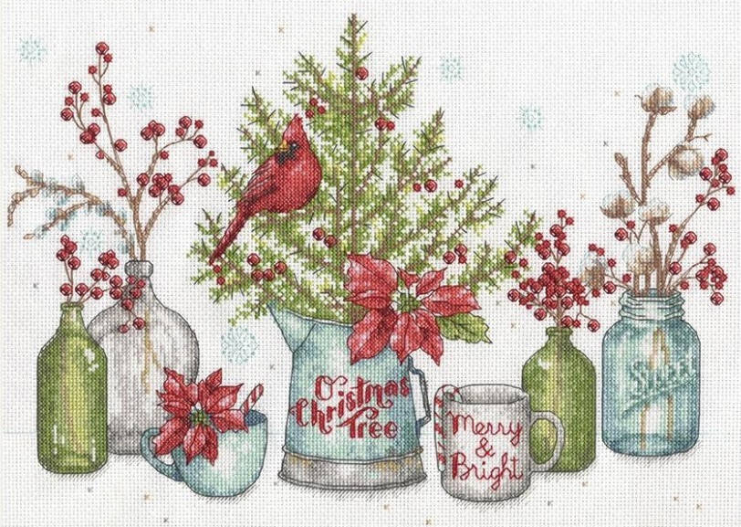

Birds And Berries Набор для вышивания крестом Dimensions 70-08994