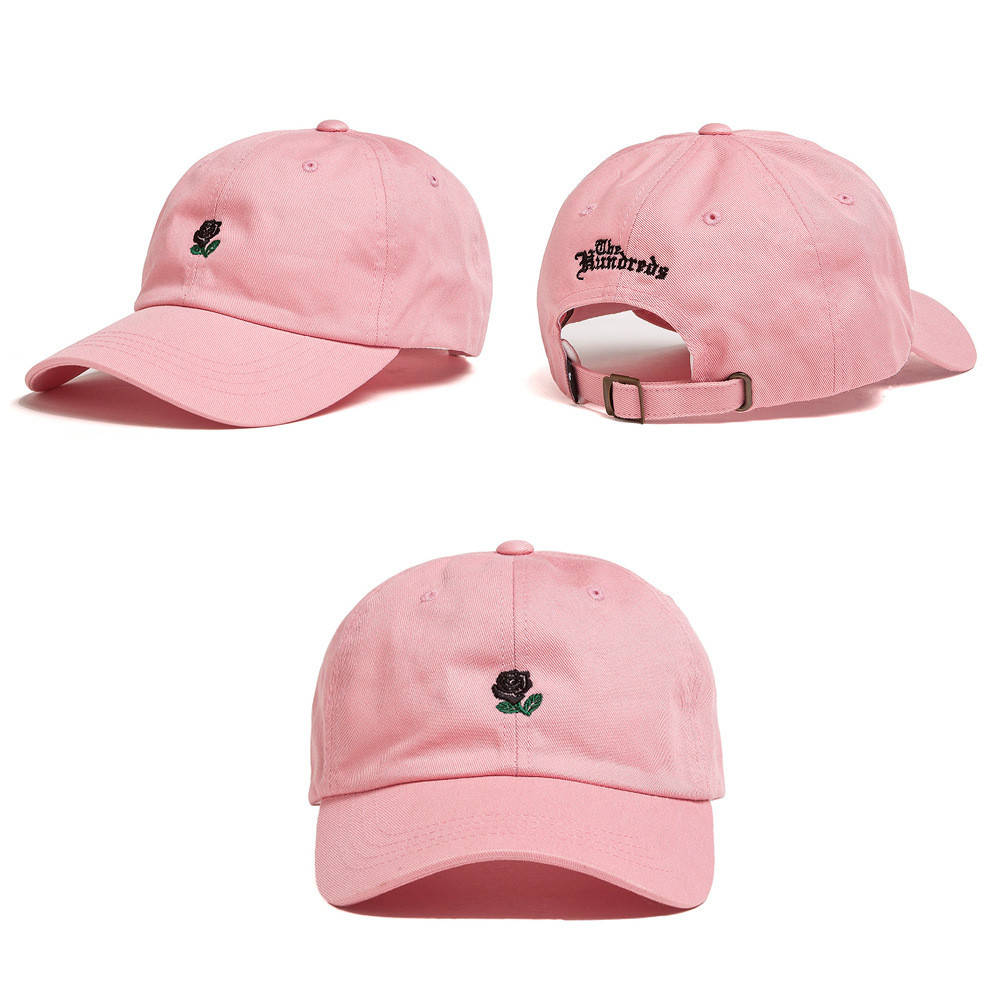 

Кепка Бейсболка Мужская Женская The Hundreds Rose с Розой Розовая, Розовый