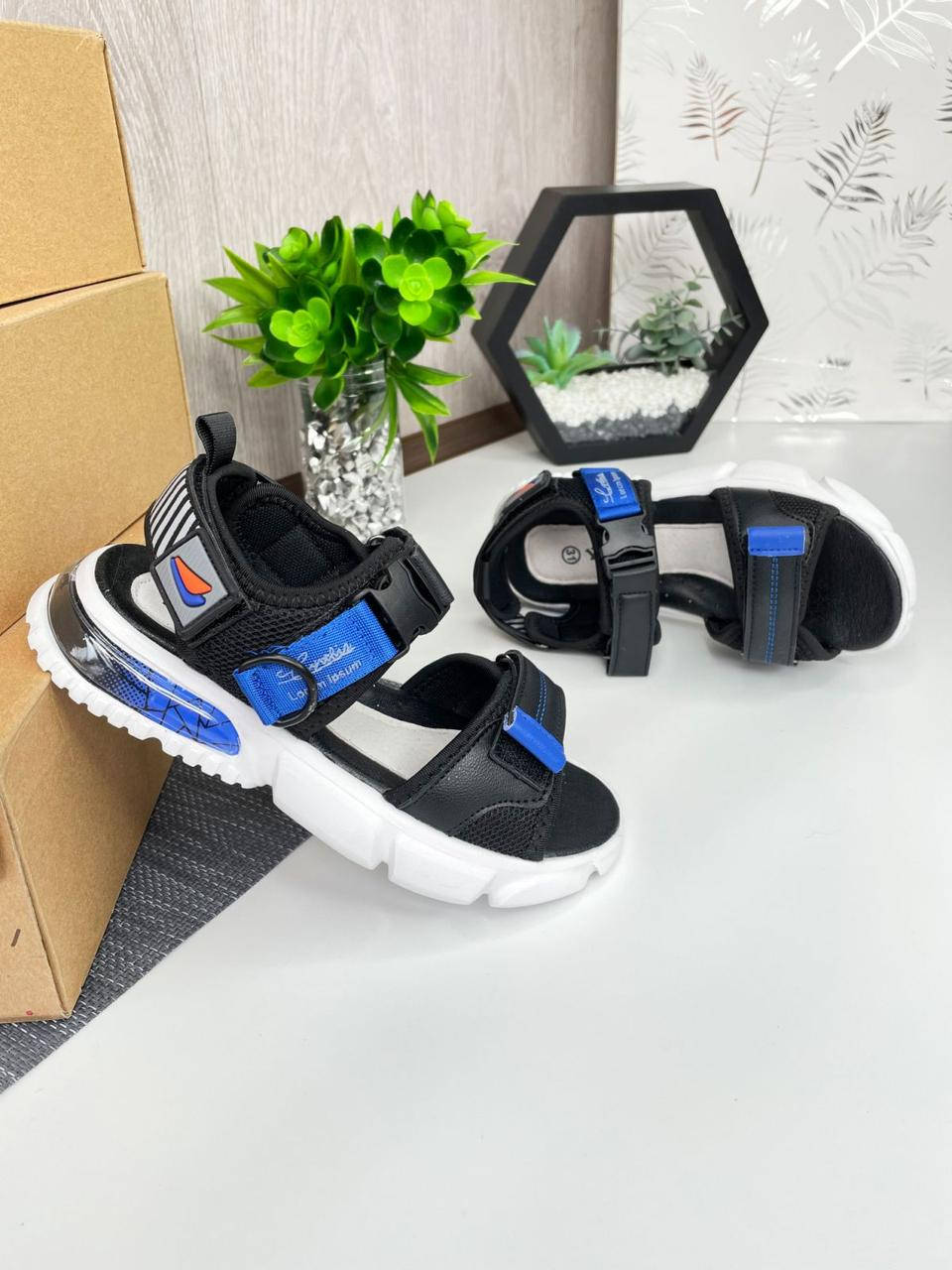 

Детские босоножки на мальчика размер 31-36 33, Синий