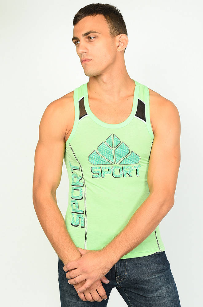 

Майка мужская салатовая Уценка Sport 136511M