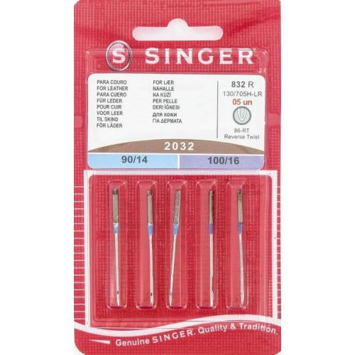 

Игла Singer № 90-100 для кожи 5 штук
